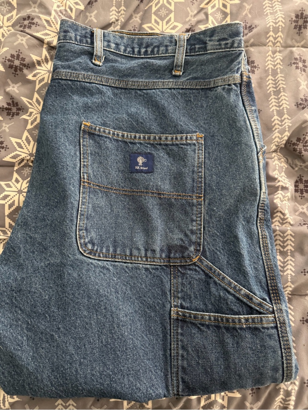 RK Brand Carpenter DenimJeans Medium Blue Wash